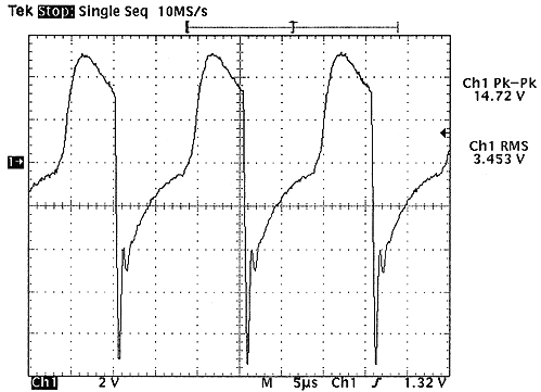 large plate current
